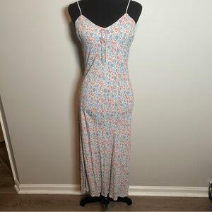 American Eagle Y2K Floral Slip Dress | Rayon Maxi | Cottagecore